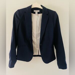 H&M Navy Blue Blazer Suit Jacket